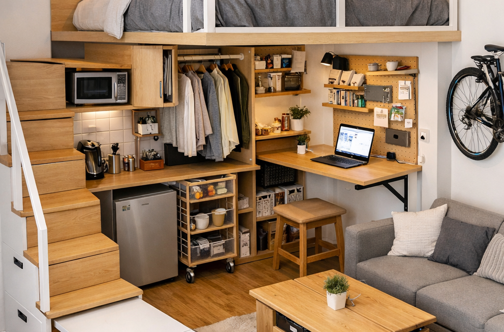 Smart Storage & Space Optimization for Small Apartments | Loft-Style Living